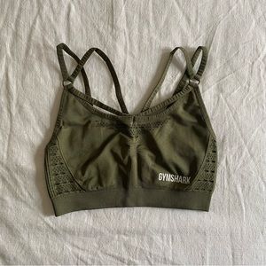 Gymshark Energy Seamless Sports Bra - Core Olive